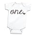 Baby Girl First Birthday Outfit, Girls One Year Old Birthday Shirt (Glitter Silver, 12-18 Months)