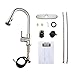 HOMELODY Commercial Brushed Nickel Kitchen Faucet, cUPC Certificated Kitchen Faucets with Pull Down Sprayer, Single Handle Kitchen Sink Faucet with Deck Plate, High Arc Pull Down Kitchen Faucet