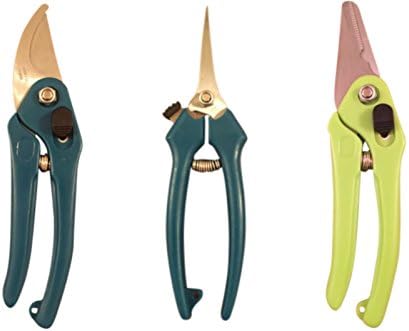 Best Gardening Shears Bundle | Garden Pruning Shears Set Includes Bypass Pruning Shears, Pointed Tip Shear, Serrated Pruning Shear. Great garden tools and accessories!