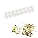Joho Ice Cream Molds Popsicle Silicone, Reusable Popsicle Molds Ice Pop Molds Maker with Wooden Sticks,Tango,8 cavity