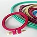 Embroidery Hoops 6 Pcs Plastic Circle Cross Stitch Hoop Ring，Embroidery Hoops,Embroidery Circle Set,Multicolor-4, 5, 6, 7, 8,10inch -For Art Craft,Sewing,Embroidery,Hang,Decoration