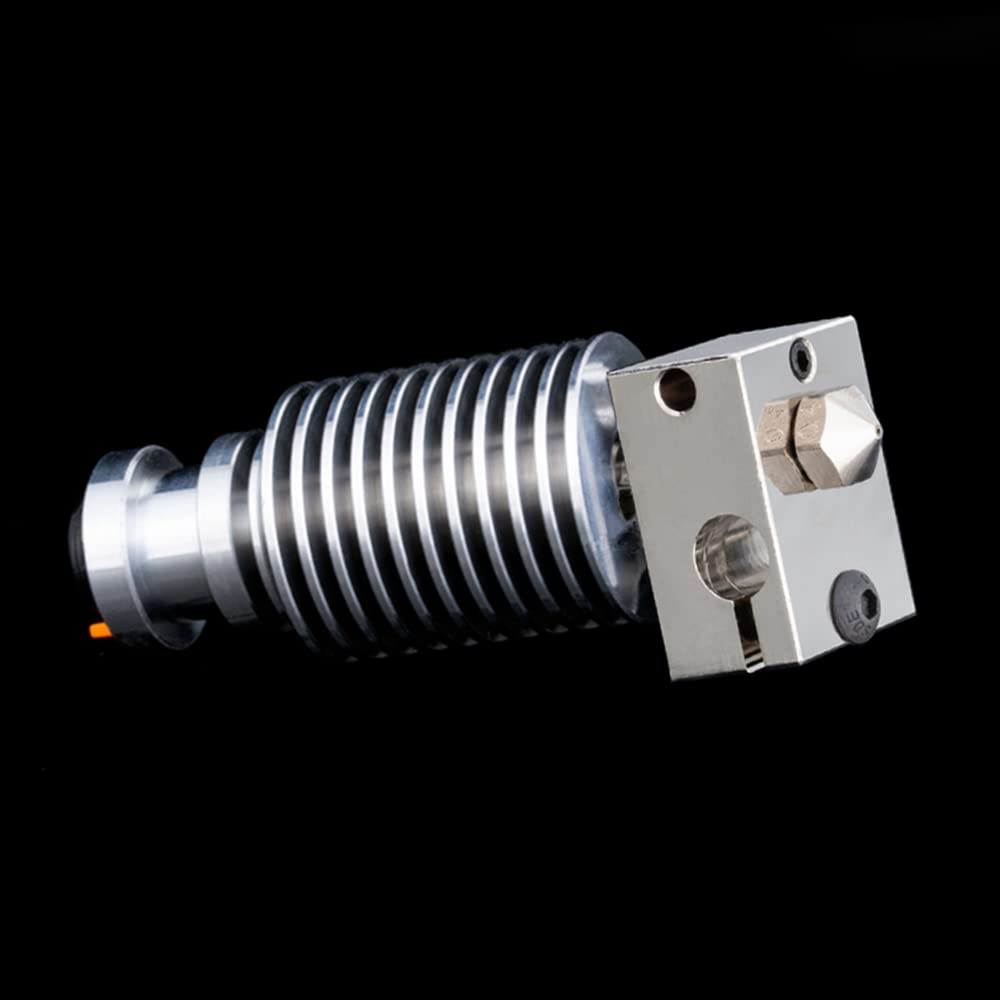 Super Print Prusa I3 MK3S+ Hotend,V6 All Metal Hotend,V6 J-head Hotend, Heater Block Heatbreak for V6 Hotend PT100 Prusa I3 MK3 MK3S MK2 Series 3D Printer etc.(Plated Copper Nozzle Kit)