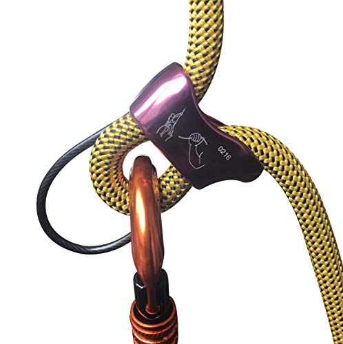 Ito Rocky Belay Device ATC XP for Rock Tree Rope Climbing Magenta