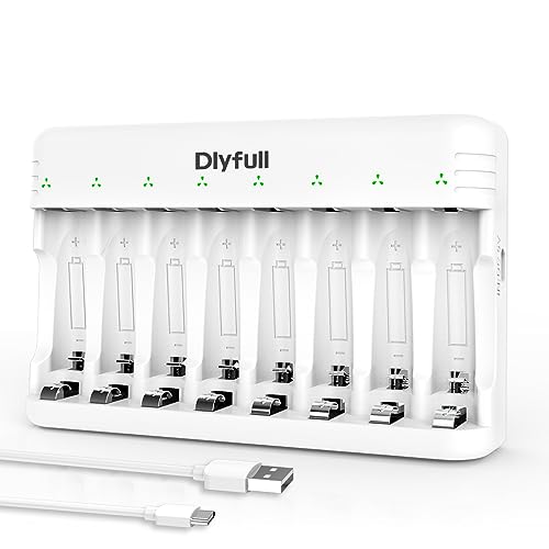 Dlyfull 8 Bay AA AAA Battery Charger