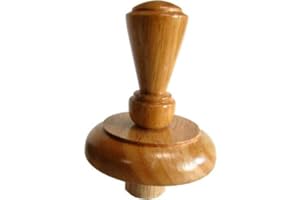 DISPLAYIMPORTER Fairmont Finial Wood Neck Block for French Dress Forms - Natural