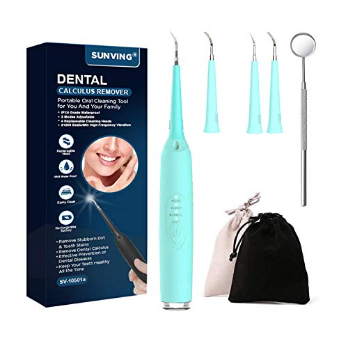 Electric Dental Calculus Remover, SUNVING Tooth Tartar Scraper Dental