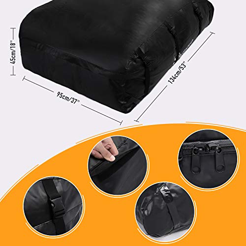 Car Roof Bag Cargo Carrier 580L Waterproof Rooftop Luggage Bag
