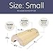 HSP Wooden Neck Pillow and - Promotes Circulation and Deep Core Relaxation for Relief from Stress Headaches, Shoulder and Neck Pain (Small: Shorter Than 5'3