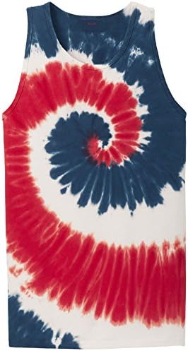 Joe's USA Koloa Colorful Tie-Dye Tank Tops in 10 Colors, Sizes S-4XL