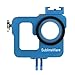 Aluminum Case Frame for GoPro Hero 3 3+ Hero 4 with 37mm UV Filter Skeleton Housing with Microphone Mic Mount for Go Pro Hero3 Hero4 Silver Hero3+ (Blue) - Best Protection for GoPro By SublimeWare