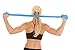 Super Exercise Band 7 ft Resistance Bands Set of 3. Ideal Fitness Gift Kit in Medium Strength Latex Free Bands for Strength Training or Physical Therapy with Door Anchor, Carry Pouch, ebook.