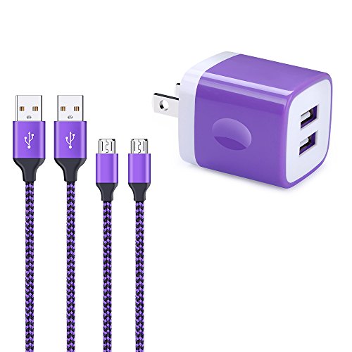 Phone Charger Box, Fivebox 2.1A USB Wall Charger Brick Case Base Charging Block Plug Charger Cube Dock With 2-Pack 6ft Micro Usb Cable Charger Cord For Samsung Galaxy S6/S7 Plus Edge,J3 J5 J7 and More Phone Charger Box, Fivebox 2.1A USB Wall Charger Brick Case Base Charging Block Plug Charger Cube Dock With 2-Pack 6ft Micro Usb Cable Charger Cord For Samsung Galaxy S6/S7 Plus Edge,J3 J5 J7 and More