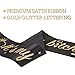 Birthday Sash for Women and Girls - It's My Birthday B*tch Sash- 21st 22nd 25th 30th 40th 50th Birthday Gifts for Her - Premium Satin with Gold Encased Lettering - Funny Party Decorations, Supplies