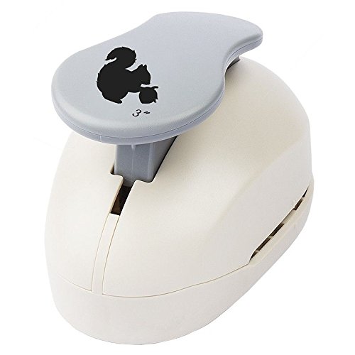 Jumbo Squirrel Punch Pattern Size: 6.7 cm x 5.7 cm Hole Punch for Paper Gift Tags & Toppers Crafts Garden Animals Autumn Forest Scrapbooking DIY Photo Album Extra Large