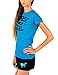Juniors Horse Girl Set Black Shorts with Gray T-Shirt Sizes S-XXL
