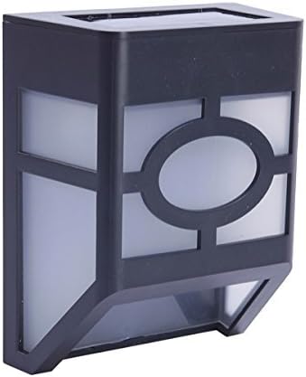 CISTWIN Solar Powered Wall Mount 2 LED Lantern Light Deck Lamp
