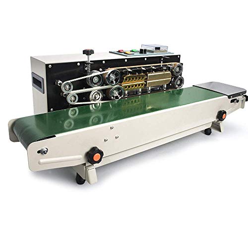 DPL Automatic Continuous Sealing Machine Food Sealer Horizontal Auto Impulse Sealer Machine Plastic Sealer Food Grade Packing (Renewed)