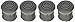 DMI Walker and Cane Replacement Tips for Stability, 1 Inch, Gray, 4 Count