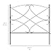 Best Choice Products 10ft x 24-inch 5-Panel Iron Foldable Interlocking Garden Edging Fence Panels for Lawn, Backyard, Landscaping w/Locking Hooks, Black