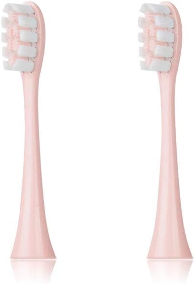 aiyabrush Sonic Electric Toothbrush Rechargeable Heads for aiyabrush ZR101,ZR501,ZR502, 2 Packs (Pink)