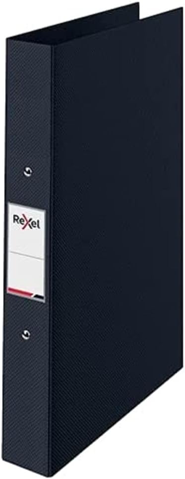 Rexel Choices A4 25 mm Polypropylene 2 O-Ring Binder Black