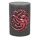 Game of Thrones Candle - Large House Targaryen Insignia Sculpted Pillar Candle - Reusable With 80 Hour Burn Time - Perfect Gift for the GoT Fan - Unscented - 6