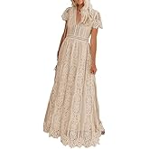 Womens Off Shoulder Lace Wedding Dress Boho Bridesmaid Party Maternity Photoshoot Maxi Dresses