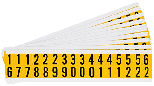 Brady 1520-# KIT Vinyl Numbers in Combination Packs for Indoor and Outdoor use,…