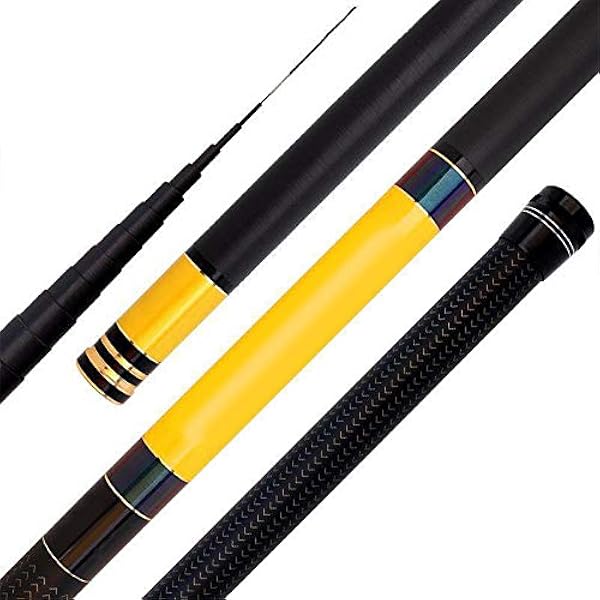 渓流竿ロッド 釣り竿 超硬質高炭素 超軽量 硬調 コンパクト延べ竿 初心者 釣り