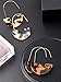 Tatuo 2 Pairs Acrylic Mottled Earrings Bohemian Statement Earrings Resin Drop Dangle Ear Jewelry for Women Valentine's Day Presents