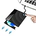 USB 3.0 External DVD Drive,Valoin Touch Control CD DVD Burner Superdrive Portable DVD Player for PC Laptop Desktop MacBook Windows XP/Win 7/Win 8/Vista/Linux/Mac OS