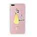 iPhone 7 Plus Case, Axiba Girl Printed Transparent TPU Carring Case Cover for iPhone 7 Plus 5.5 Inch (Style C)