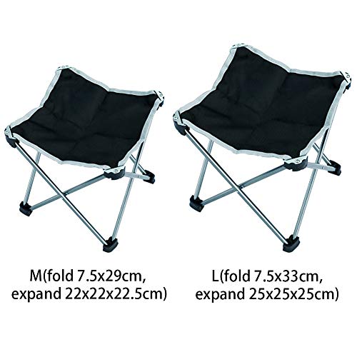 Amusingtao Outdoor Klappstuhl Aluminiumlegierung Stabil Leichter Angelsitz Mehrzweck Camping Home Travel Tragbarer Mini… – Bild 4