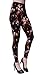 VIV Collection One Size Fashion Print Leggings, Rose Shadows