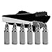 Zalik Whiskey Stones Bullet Shaped Chilling Stones - Stainless Steel Beverage Cooling Rocks Ice Cubes Set Of 6 With Tongs And Velvet Bag - For Whiskey, Vodka, Liqueurs, White Wine And More