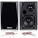 Costzon Powered Bluetooth Bookshelf Speakers, Active Studio Monitor Speaker with Tweeter, Woofer, USB, SD/MMC Card Slot, Remote Control (Double Passive Speakers Set)thumb 2