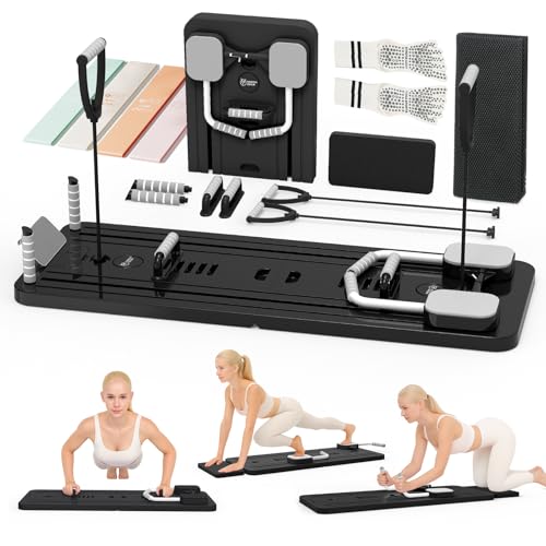 Northdeer Pilates Reformer, 2025 Upgraded Foldable Pilates Board, Multifunctional 8-in-1 Pilates Set for Home Fitness