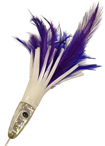 Duster 6" Purple and Blue Feather Lure (Rigged) - Thumbnail 2