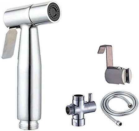 Auttbi Cloth Diaper Sprayer, Premium Stainless Steel Diaper Sprayer for Toilet - Diaper Washer Hand Held Bidet Sprayer for Cloth Diapers (Premium Stainless)