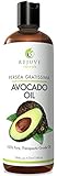 Cold Pressed Avocado Oil, 16 oz - Therapeutic, Food Grade - 100% Pure, All Natural Carrier Oil and Moisturizer for Massage, Skin, Hair, Cuticles & Cooking, Free of Chemicals & GMOs by RejuveNaturals