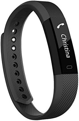 Fitness Tracker, KIWI SPORTS, Smart Watch Activity Tracker Pedometer Sweat proof Sports Bracelet with Sleep Monitor, Calorie/Step Counter, Bluetooth 4.1 for Android AND IOS (Black)