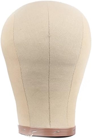 Wig Mall Canvas Cork Model Head for Fixing Wigs / Hats Block Stand 22.5 by WIG MALL