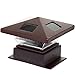Westinghouse 4 x 4 Pagoda II Solar LED Post Cap Light (2 Pack, Remington Bronze)