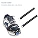 Ice Cleats, Traction Cleats Grippers Non-Slip Over Shoe/Boot Rubber Spikes Crampons Anti Slip Walk Traction Cleats for Walking on Snow and Ice (220 mm-290 mm)