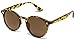 WearMe Pro Classic Small Round Retro Sunglasses, Tortoise Frame/Brown Lens