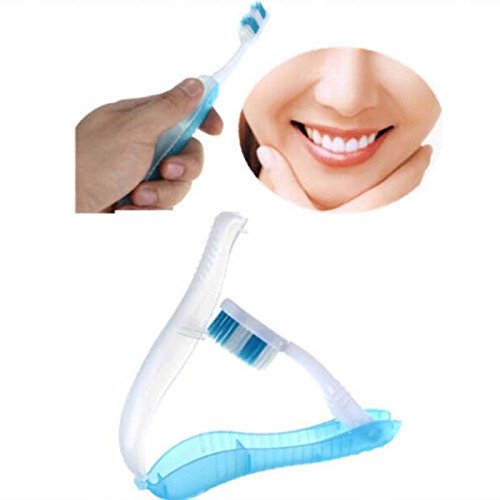 CAPRICOS New Style Portable Compact Fold Foldable Folding Toothbrush Travel Camping Hiking Outdoor Easy To Take Modern Design