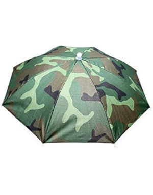Umbrella hat protect your head for fishing beach golf party for Adults