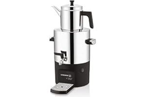 korkmaz Caykolik Samovar Stainless Steel Electric Turkish Tea Maker Tea Machine 220v EU Plug (5L + 2L)