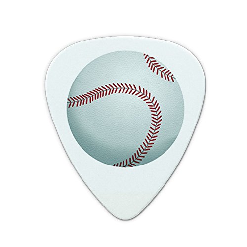 Baseball Ball Novelty Guitar Picks Medium Gauge - Set of 6