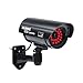 Masione Outdoor Fake/Dummy Security Camera with 30 Illuminating LED Light (Black) CCTV Surveillance